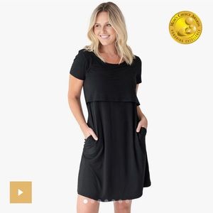 Kindred Bravely Eleanora Bamboo Maternity & Nursing Lounge Dress